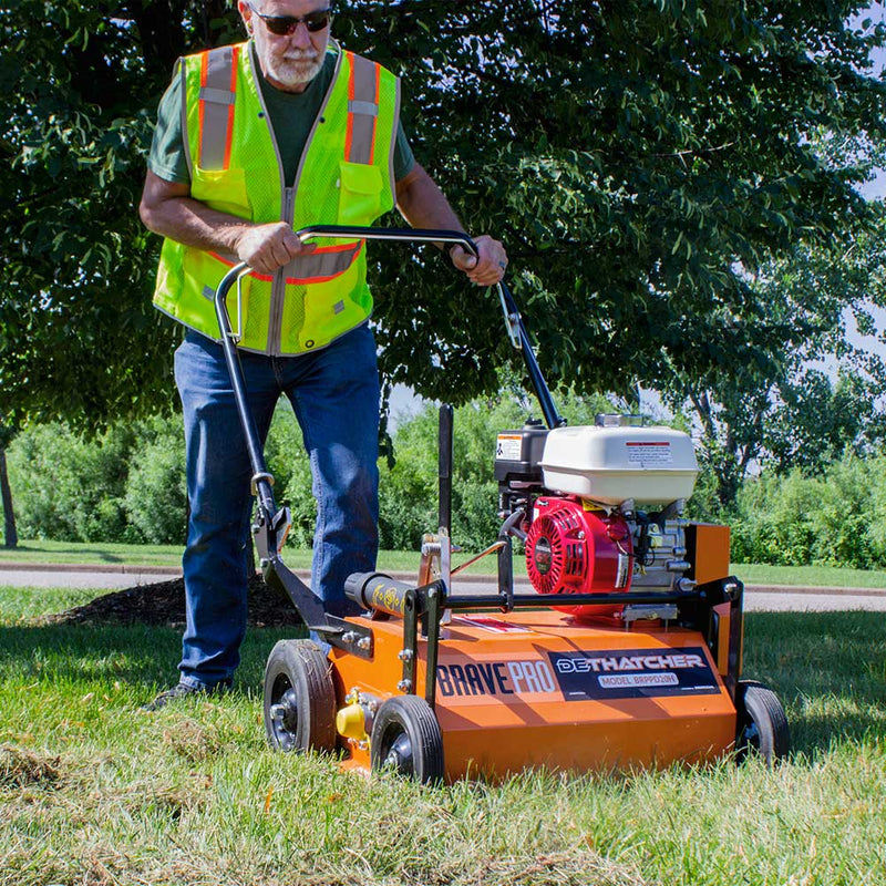Power Rake Dethatcher for Walk-Behind | 20" Width | Honda GX160 | Brave