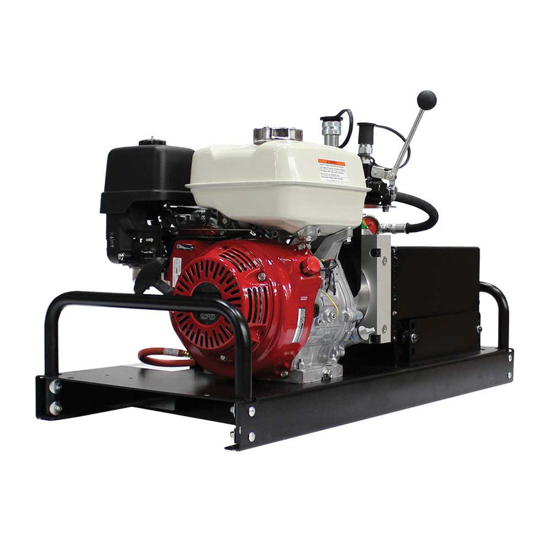 BravePro Hydra Buddy Electric Start Honda Remote Hydraulic Power Pack for Construction Equipment | 5.5 GPM | 2000 PSI | Brave