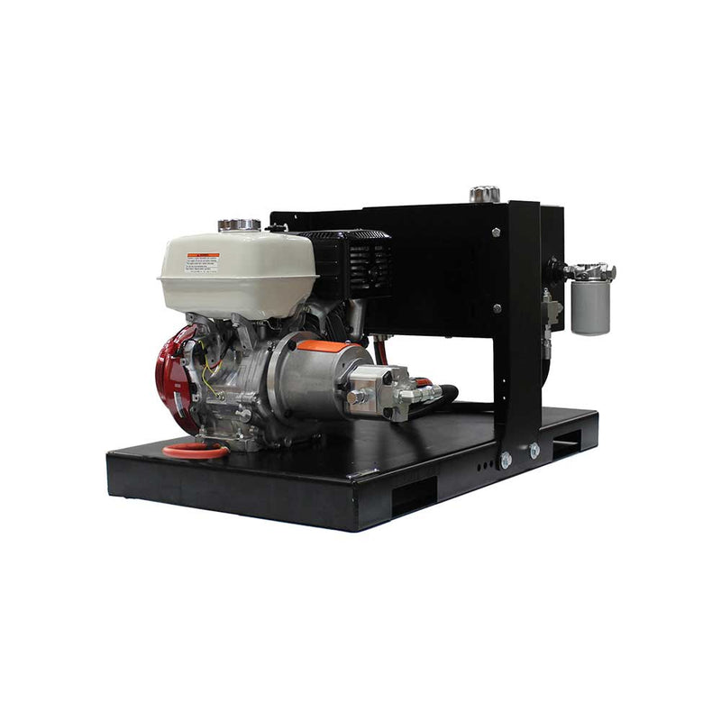 BravePro Hydra Buddy Electric Start Honda Skid-Mount Hydraulic Power Pack for Skid Steer | 5 GPM | 3000 PSI | Brave