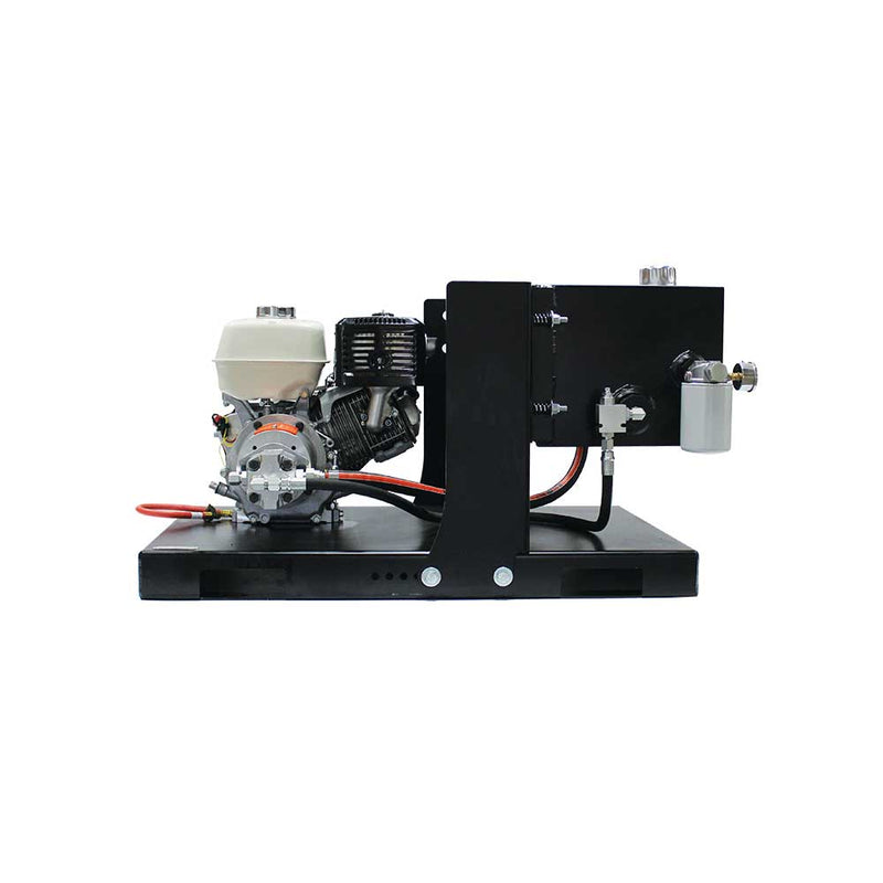 BravePro Hydra Buddy Electric Start Skid-Mount Hydraulic Power Pack for Skid Steer | 7 GPM | 2000 PSI | Brave