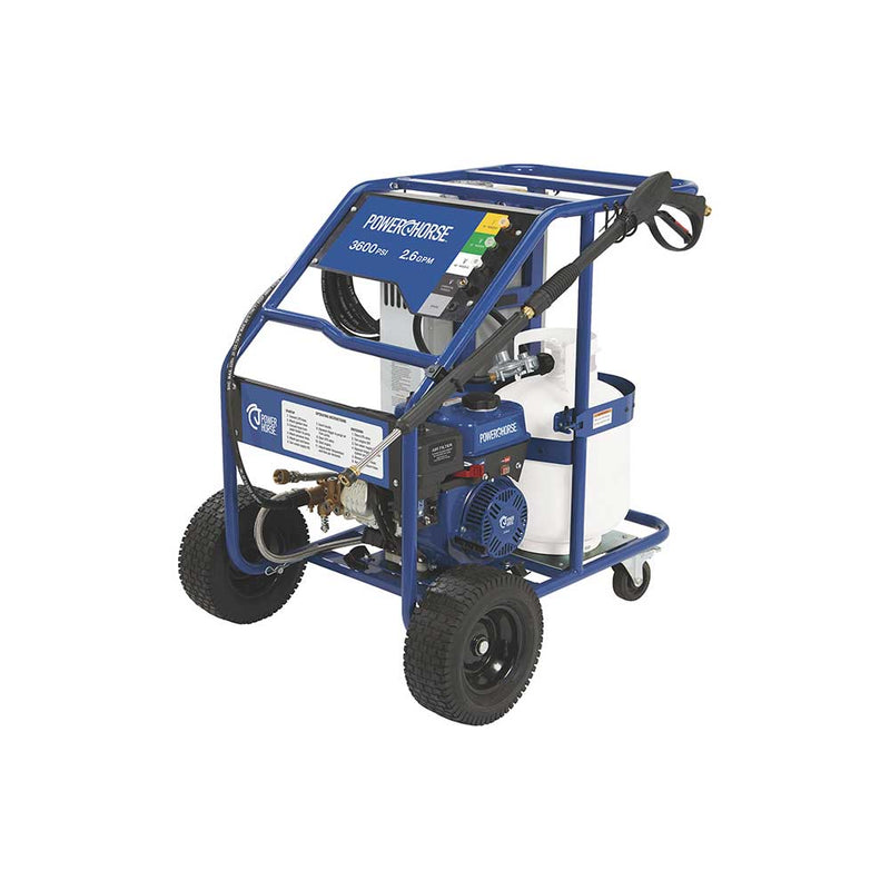 Hot Water Pressure Washer | Propane Powered Burner | 3,600 PSI | 2.6 GPM | 150°F Max | Powerhorse