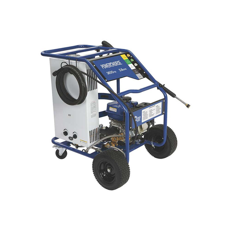 Hot Water Pressure Washer | Propane Powered Burner | 3,600 PSI | 2.6 GPM | 150°F Max | Powerhorse