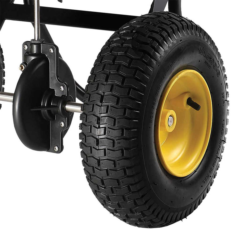 Push Drop Spreader | Walk Behind Style | 50-Lb Capacity | Powder Coated | 13-Inch Wheels | Spyker