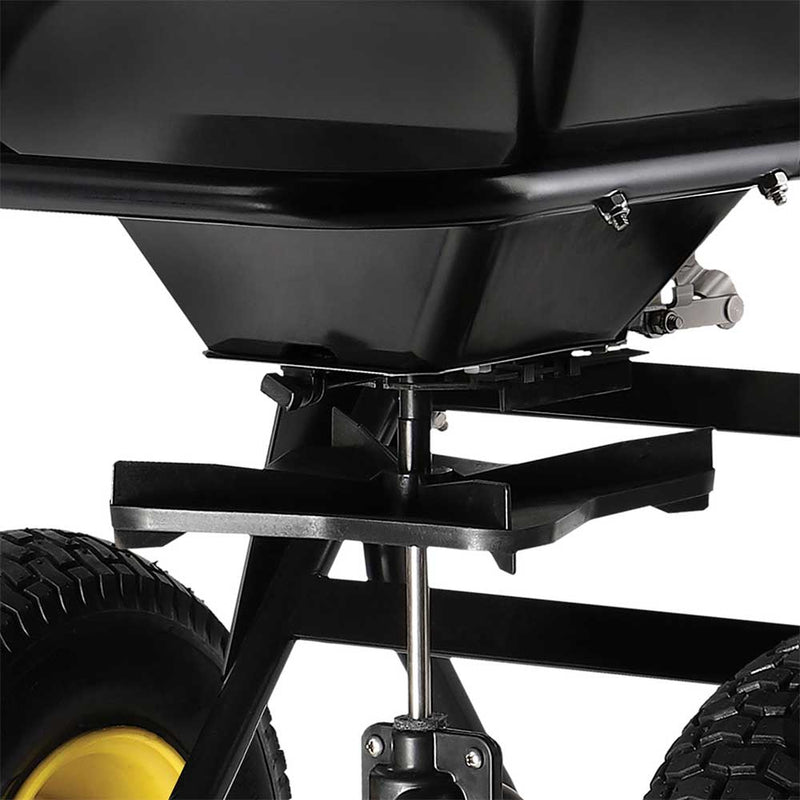 Push Drop Spreader | Walk Behind Style | 50-Lb Capacity | Powder Coated | 13-Inch Wheels | Spyker