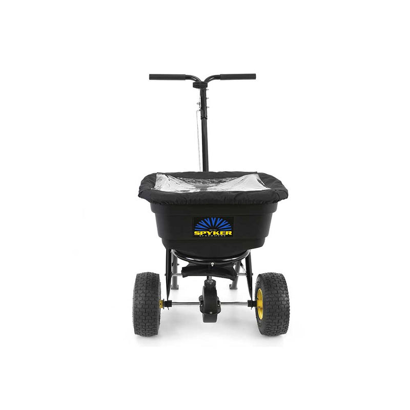 Walk Behind Push Spreader  | 50 Lb Capacity | Powder Coated | Thick Polypropylene Hopper | Spyker