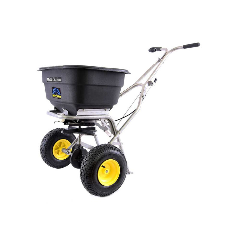 Push Drop Spreader | 120 lb Capacity | Stainless Steel | AccuWay Technology | Spyker