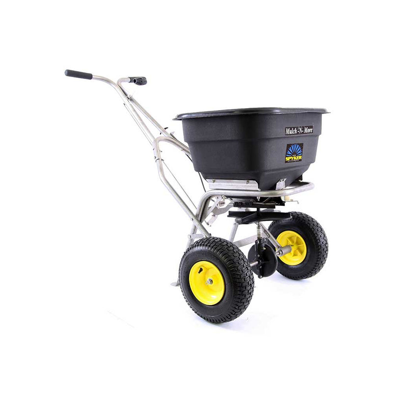 Push Drop Spreader | 120 lb Capacity | Stainless Steel | AccuWay Technology | Spyker
