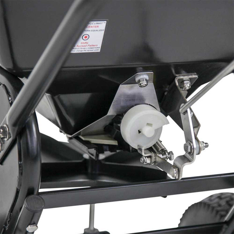 Push Drop Spreader | Walk Behind Style | 50-Lb Capacity | Powder Coated | 13-Inch Wheels | Spyker