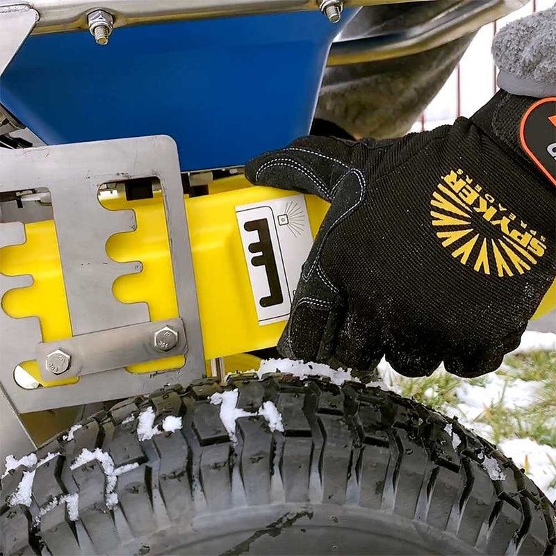 Push Drop Spreader | Walk Behind Style | 50-Lb Capacity | 13-In Wheels | Stainless Steel | Spyker