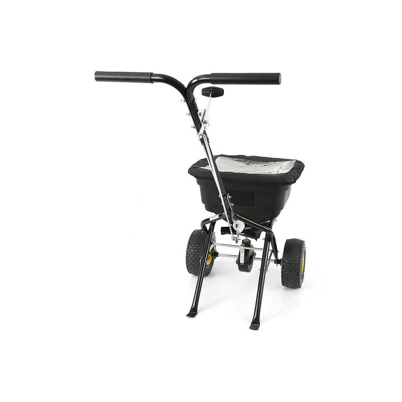 Walk Behind Push Spreader  | 50 Lb Capacity | Powder Coated | Thick Polypropylene Hopper | Spyker