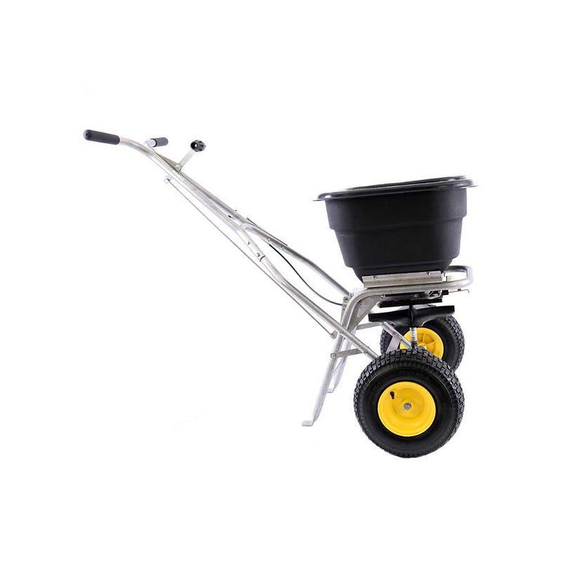 Push Drop Spreader | 120 lb Capacity | Stainless Steel | AccuWay Technology | Spyker