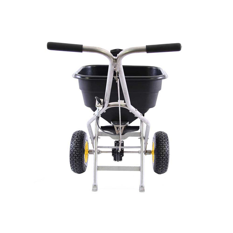 Push Drop Spreader | 120 lb Capacity | Stainless Steel | AccuWay Technology | Spyker