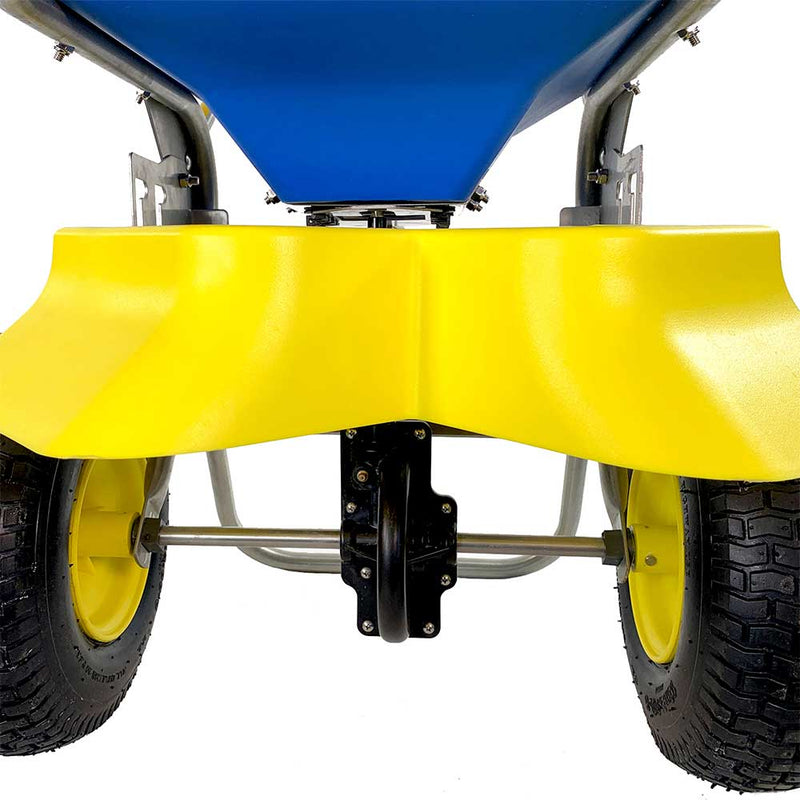 100-Lb Push Drop Spreader | Salt Spreader | Walk Behind | Stainless Steel | Spyker