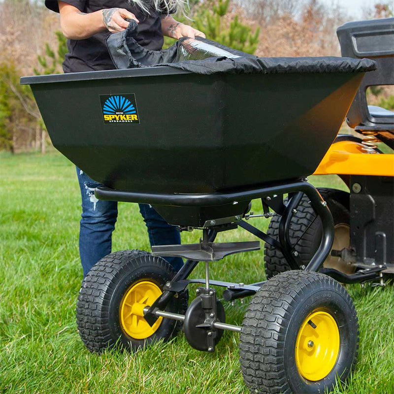 Tow-Behind Spreader for ATV | 200-Lb Capacity | Commercial Grade | Powder Coated | Spyker