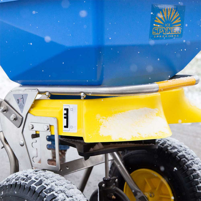 Push Drop Spreader | Walk Behind Style | 50-Lb Capacity | 13-In Wheels | Stainless Steel | Spyker