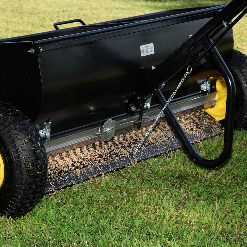 120-Lb. Push Drop Spreader | Walk Behind Style | Dual Hopper Design | Powder Coated | Commercial Grade | Spyker