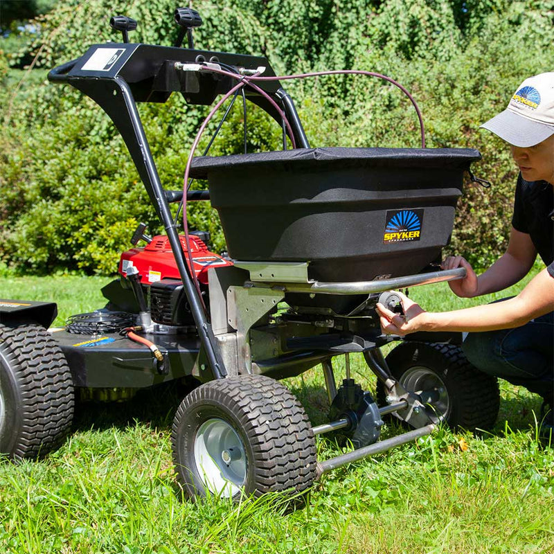 Ride-On Spreader | 120-Lb Capacity | Honda GXV160 Engine | Large Properties | Spyker