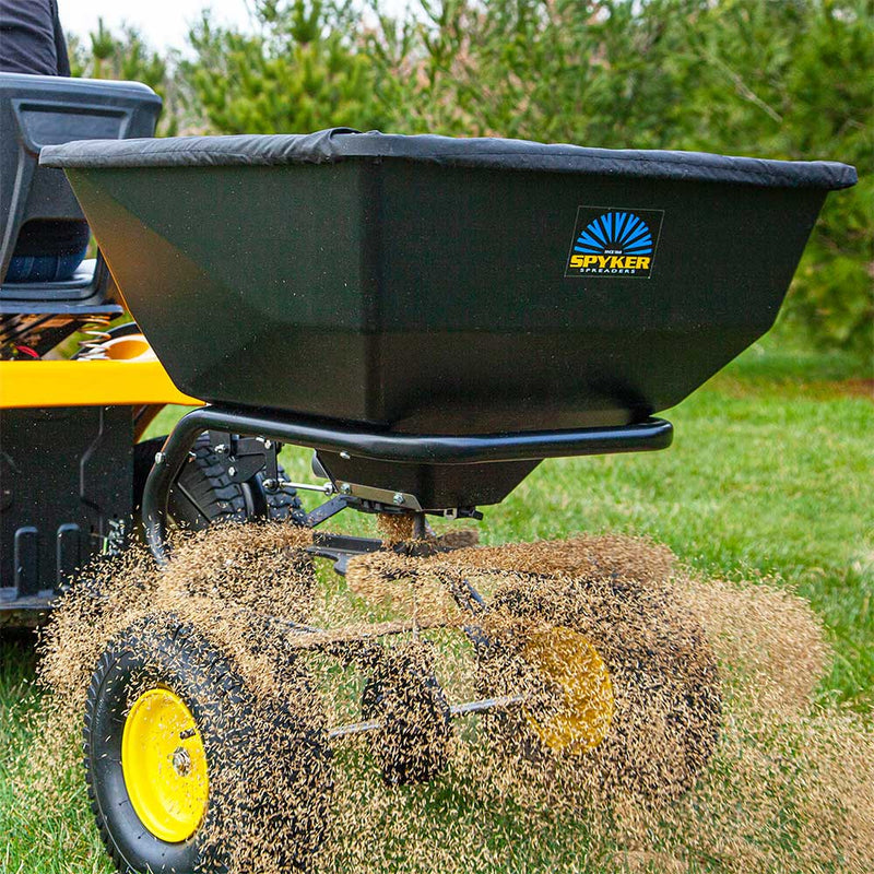Tow-Behind Spreader for ATV | 200-Lb Capacity | Commercial Grade | Powder Coated | Spyker