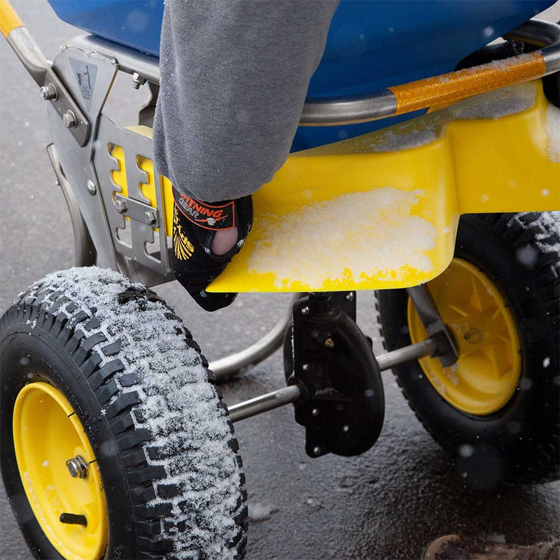 Push Drop Spreader | Walk Behind Style | 50-Lb Capacity | 13-In Wheels | Stainless Steel | Spyker