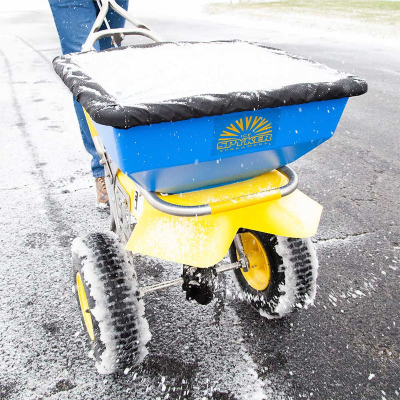 Push Drop Spreader | Walk Behind Style | 50-Lb Capacity | 13-In Wheels | Stainless Steel | Spyker