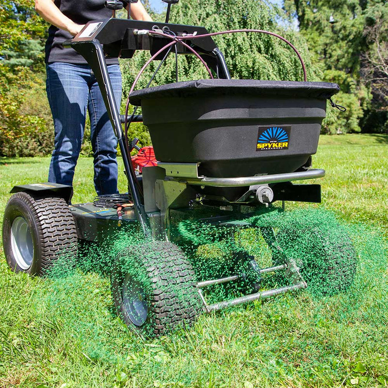 Ride-On Spreader | 120-Lb Capacity | Honda GXV160 Engine | Large Properties | Spyker