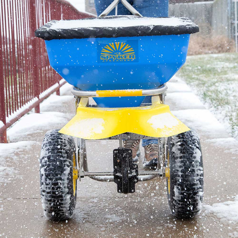 Push Drop Spreader | Walk Behind Style | 50-Lb Capacity | 13-In Wheels | Stainless Steel | Spyker