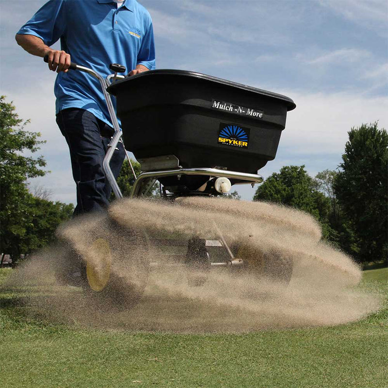 Push Drop Spreader | 120 lb Capacity | Stainless Steel | AccuWay Technology | Spyker