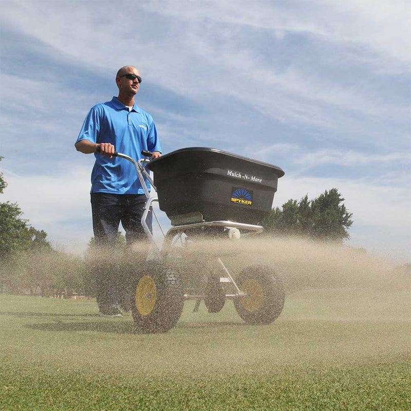 Push Drop Spreader | 120 lb Capacity | Stainless Steel | AccuWay Technology | Spyker