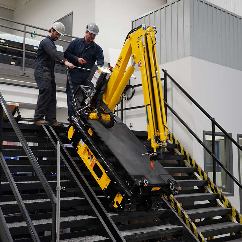 Stair Climbing Crane for Material Handling | 30-In Wide | 2,090 Lb Capacity | Movex