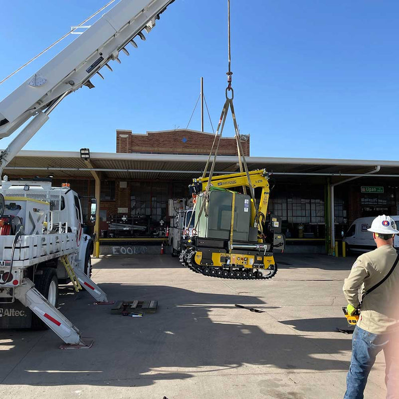 Mini Crawler Crane for Construction | 30-In. Wide | Up to 16.5-Ft. Reach | All-Terrain Mobility | Movex