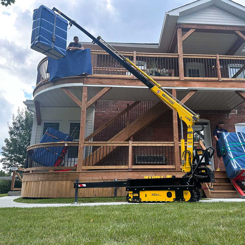 Stair Climbing Crane for Material Handling | 30-In Wide | 2,090 Lb Capacity | Movex