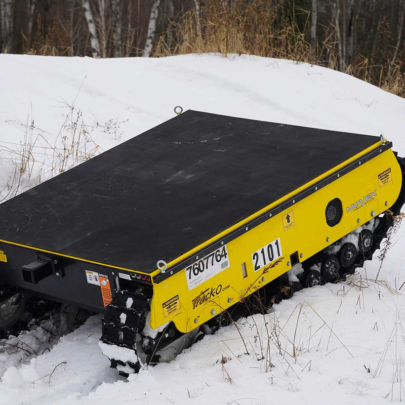 Electric Track Carrier for Multi-Terrain | 48" Wide | 5,300 lb Capacity | Zero Emission | Movex
