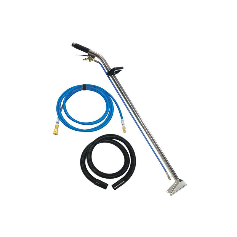 12-In. Jet Wand for Carpet Extractor | Single Bend | Stainless Steel | 15 Ft. Hoses | Sandia