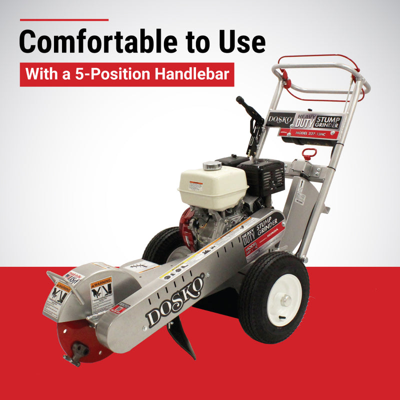 13 HP Walk-Behind Stump Grinder | Self-Propelled |Honda GX390 Engine | Professional Grade | Compact Design | Dosko