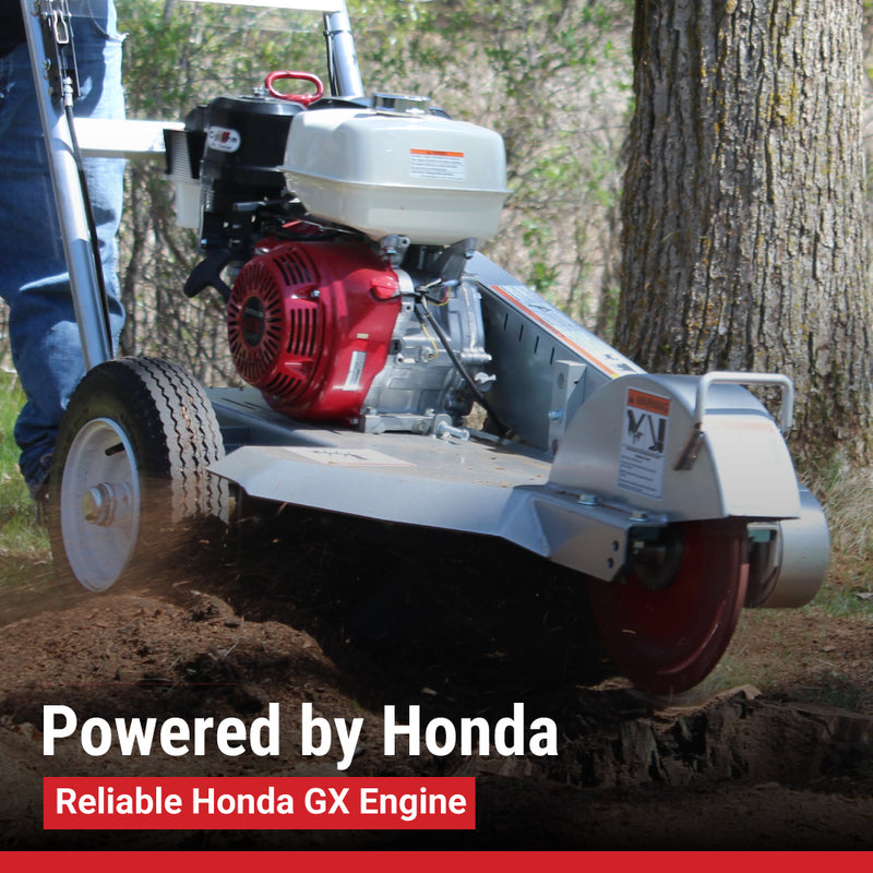 13 HP Walk-Behind Stump Grinder | Self-Propelled |Honda GX390 Engine | Professional Grade | Compact Design | Dosko