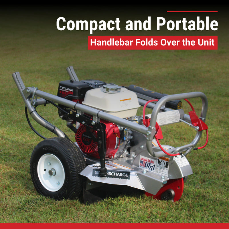 Walk Behind Mini Stump Grinder | 12" Capacity | 6 HP Honda GX200 | 150 lb Portable | Dosko