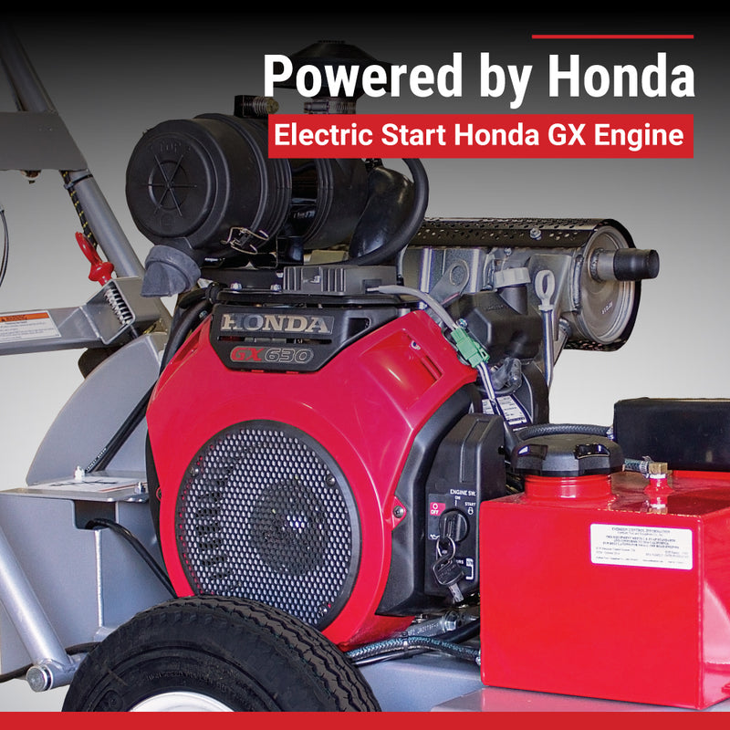 Swivel Walk-Behind Stump Grinder | 20 HP Honda GX630 | Electric Start | Adjustable Handlebar | Dosko
