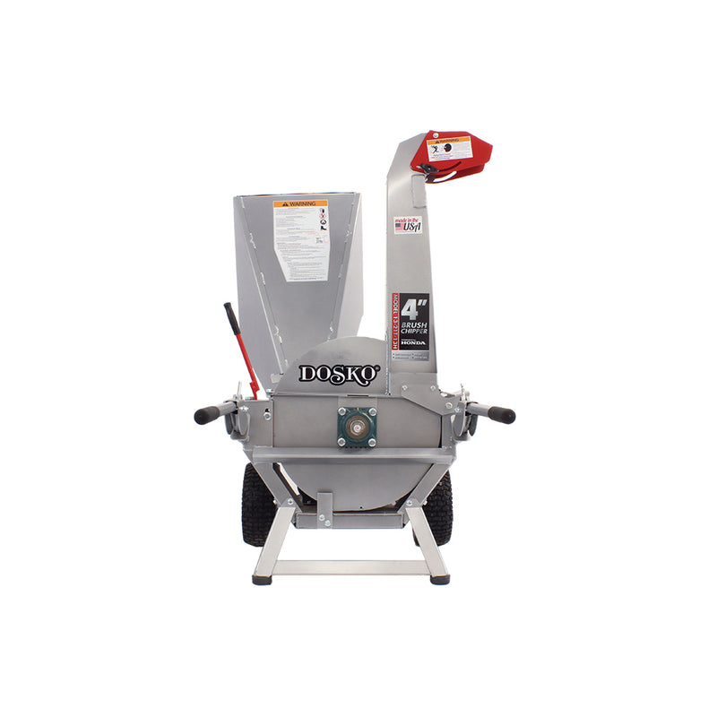 Brush Chipper | 4-Inch Capacity | Honda GX390 Engine | American Built | Dosko
