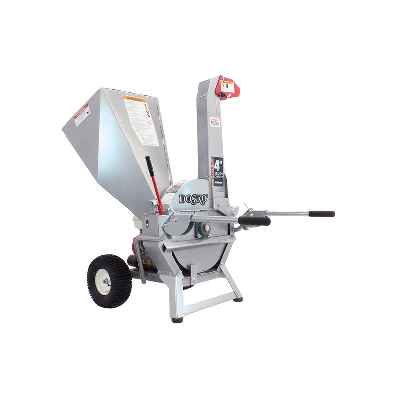 Brush Chipper | 4-Inch Capacity | Honda GX390 Engine | American Built | Dosko