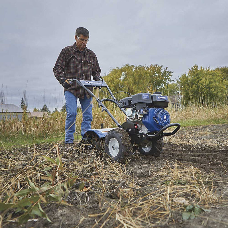 Rear Tine Tiller | 20-Inch Width | 212CC Engine | Counter-Rotating | Powerhorse