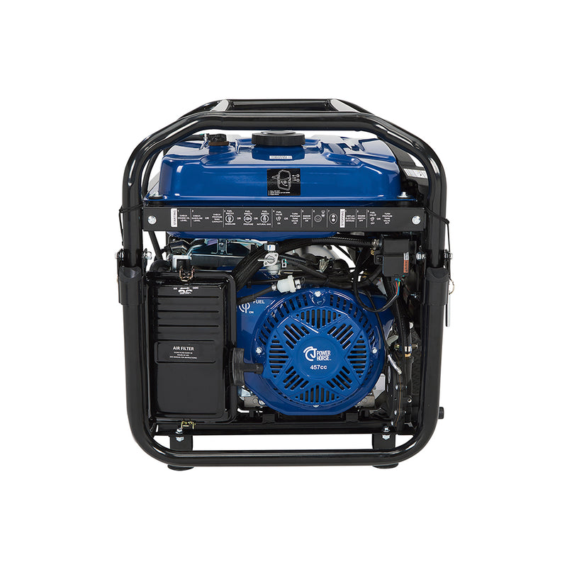 Tri-Fuel Generator for Contractors | 12,500 Surge Watts | Electric Start | Gasoline, Propane & Natural Gas | Powerhorse