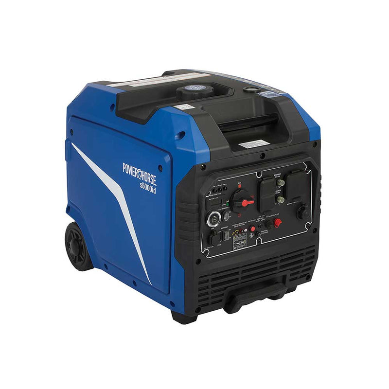 Inverter Generator | 5000W Surge | Dual Fuel | Gas and Propane | Electric Start | 224cc Engine | Powerhorse