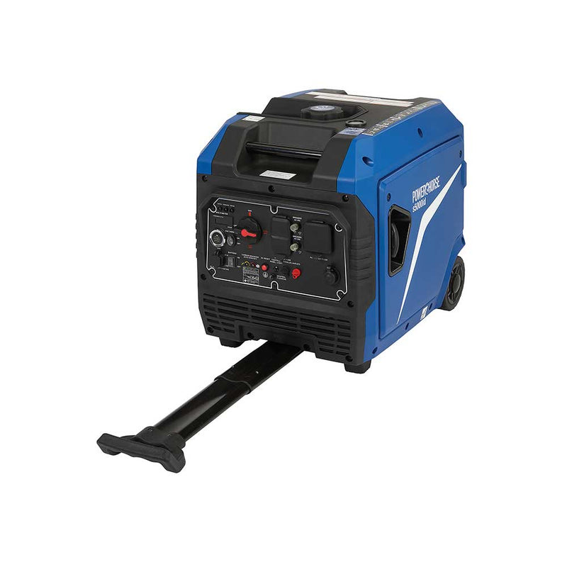 Inverter Generator | 5000W Surge | Dual Fuel | Gas and Propane | Electric Start | 224cc Engine | Powerhorse