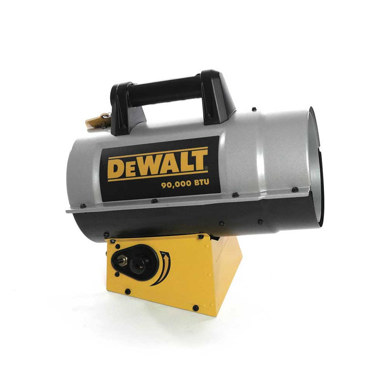 DEWALT Forced Air Heater for Job Sites | 50K/90K BTU | Propane | 2,000 Sq Ft Coverage | Quiet Burner Technology | DEWALT