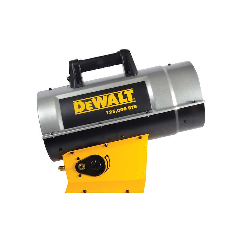 Portable Space Heater | Commercial Forced Air Heater | 125K BTU | Propane | Quiet Burner Technology | DEWALT