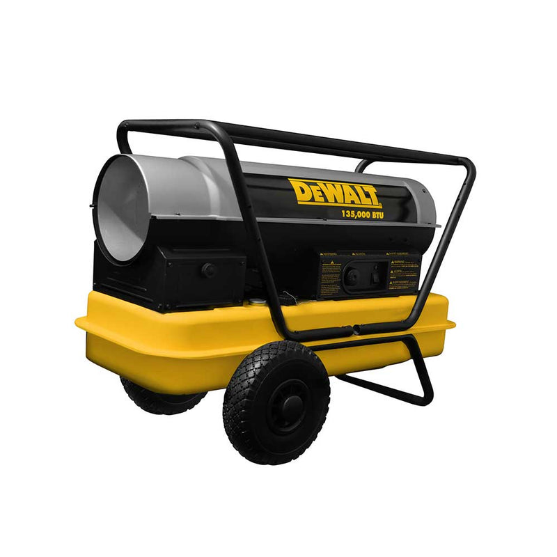 Portable DEWALT Forced Air Heater | Space Heater | 135K BTU | Kerosene Diesel | 3500 Sq Ft Coverage | DEWALT
