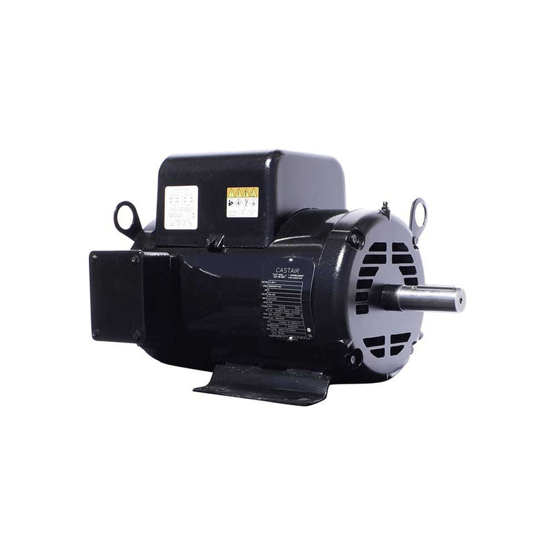 5 HP 1-Phase Motor for Air Compressor | 208-230V | 1750 RPM | 1-1/8-Inch Keyed Shaft | Castair