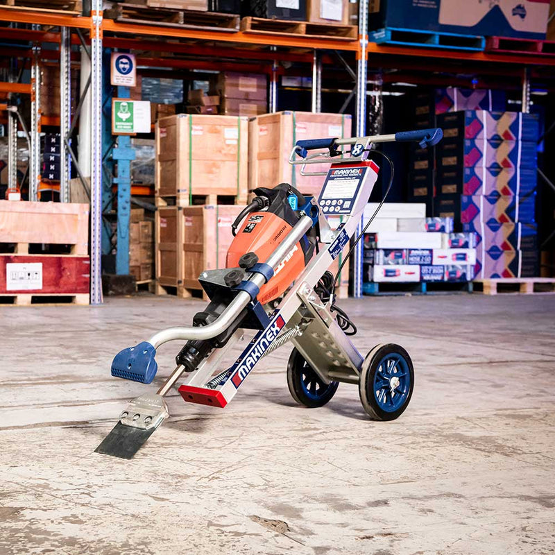 Jackhammer Trolley for Jackhammer | Universal Fit | 35 lb Capacity | 6x Faster Demolition | Makinex