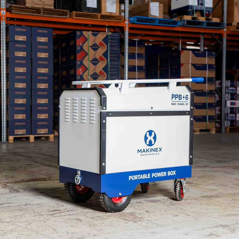 Portable Power Station for Job Sites | 15kWh Battery | 6kW Output | Clean Energy | Makinex