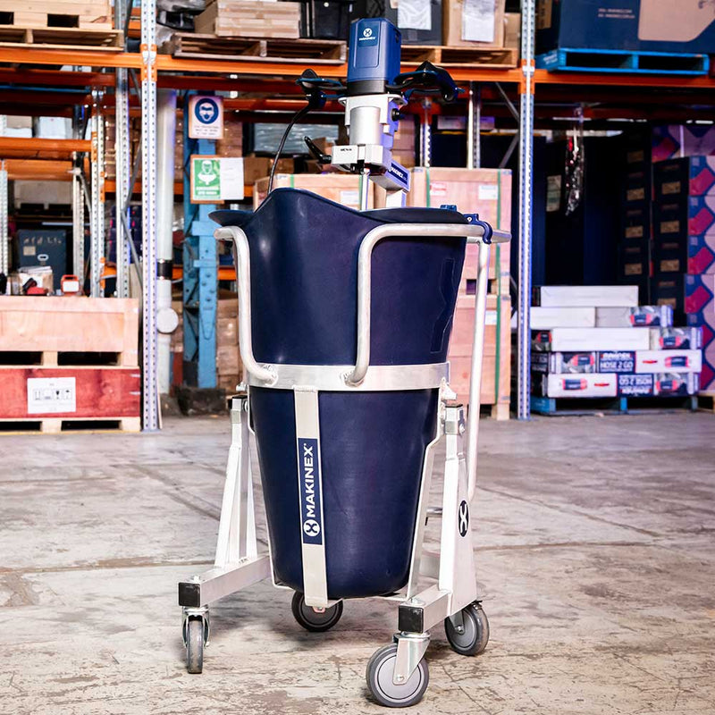 Mixing Station for Floor Finishing | Epoxy | Self-Leveling Cement| 330 lb Capacity | Hands-Free Operation | Self-Leveling Cement | Makinex
